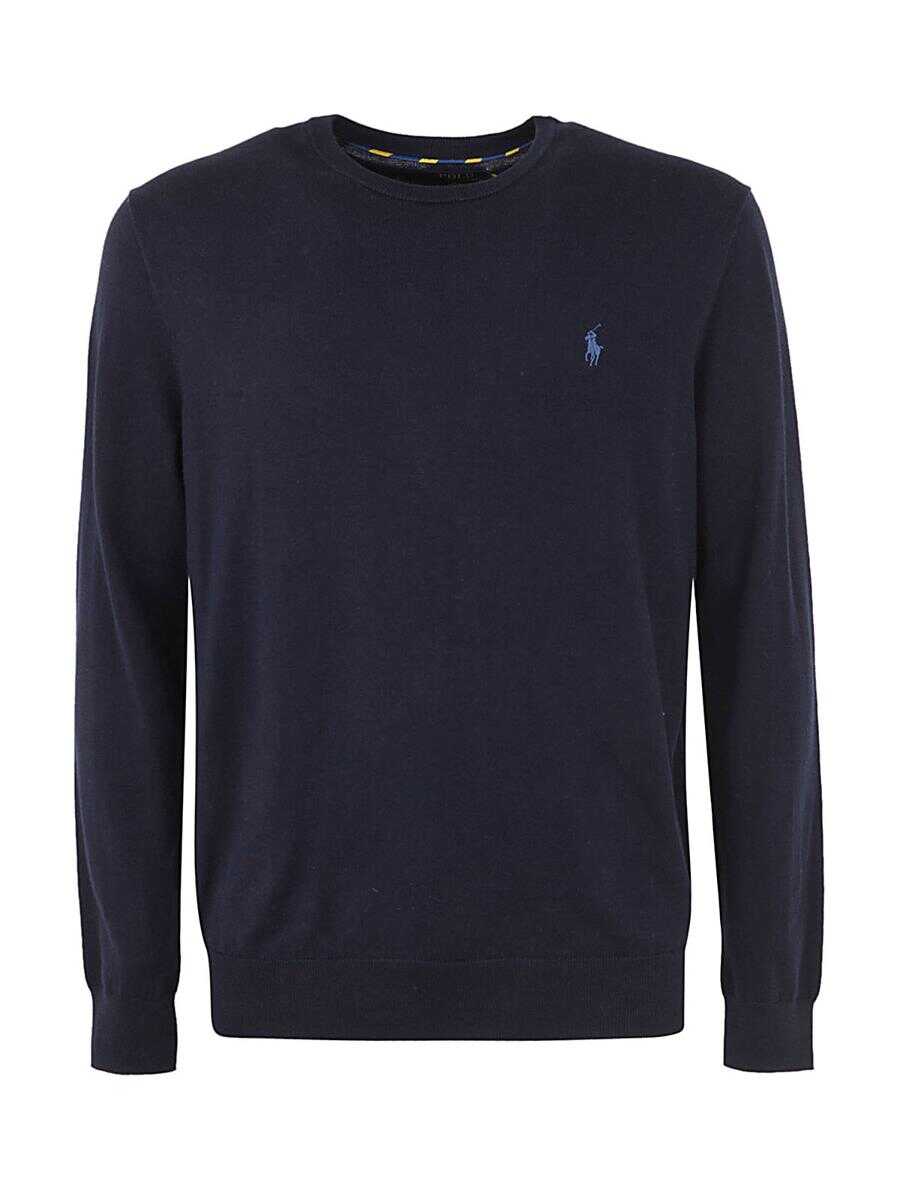 Ralph Lauren POLO RALPH LAUREN LS SF CN PP LONG SLEEVE SWEATER CLOTHING Blue