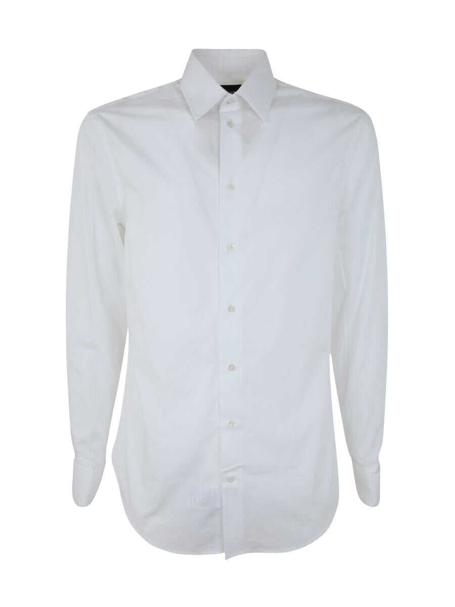 EA7 EA7 EMPORIO ARMANI CLASSIC SHIRT CLOTHING WHITE