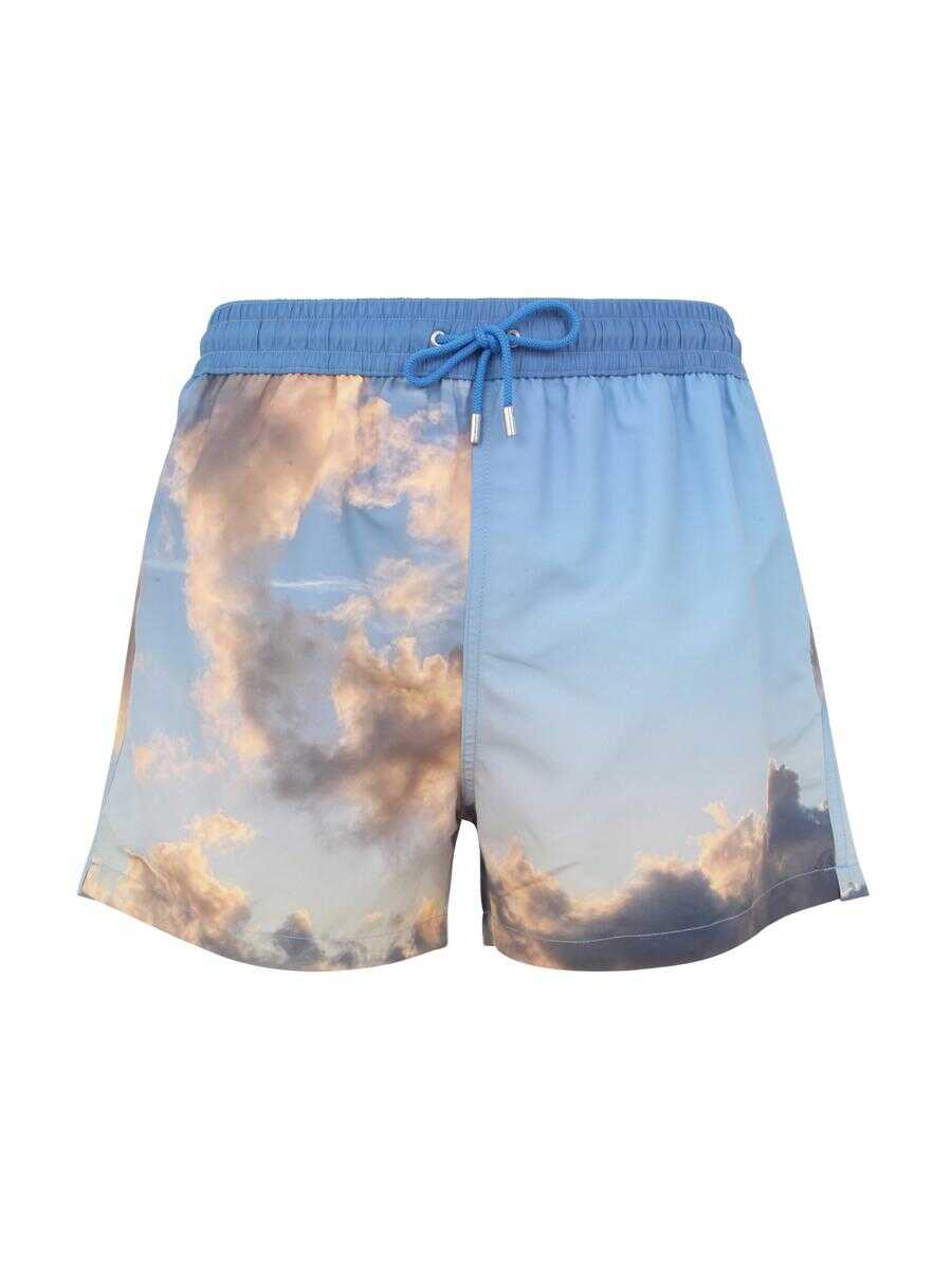 Paul Smith PAUL SMITH MEN CLOUD SWIM SHORTS CLOTHING BLUE