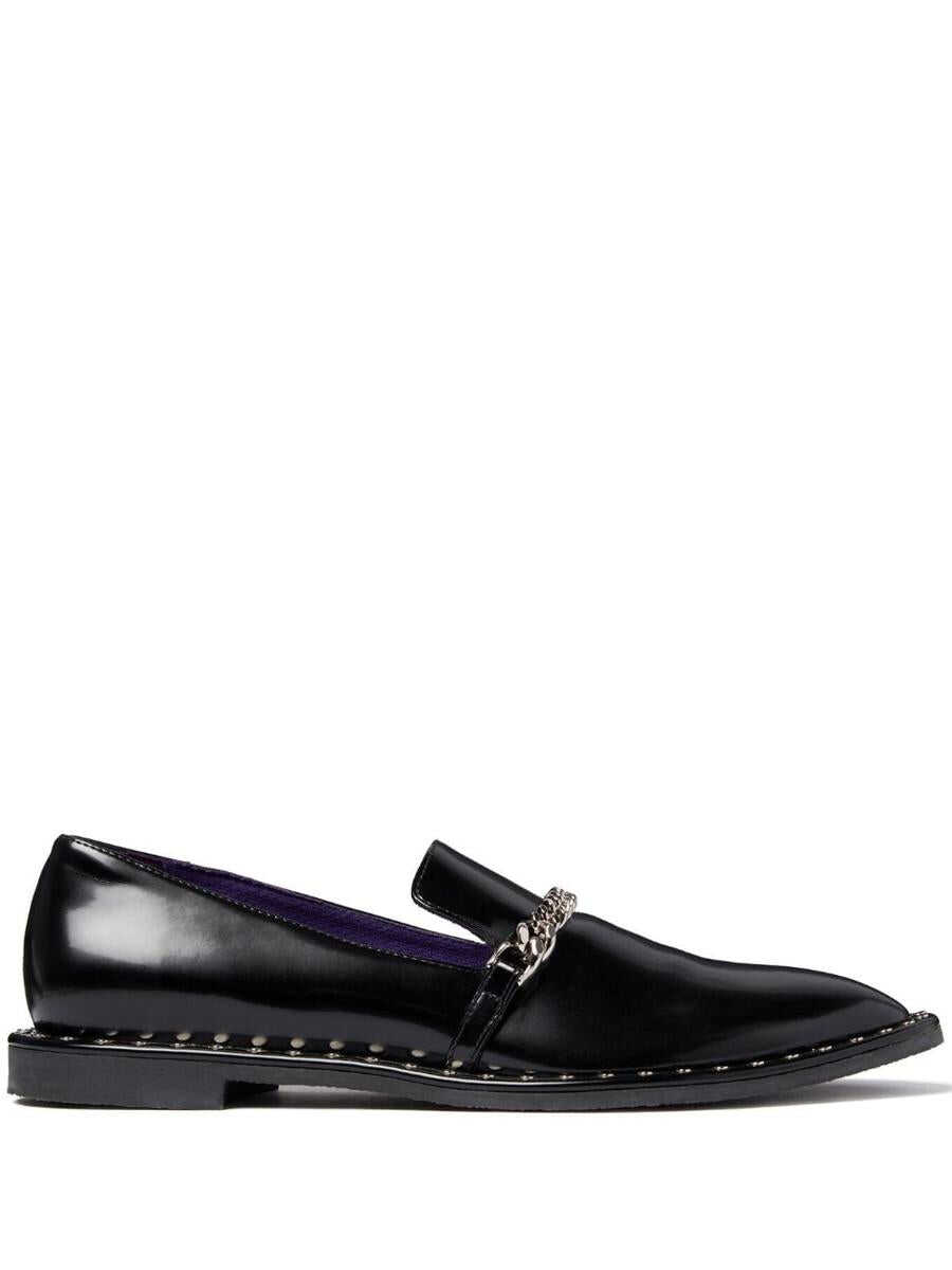 Stella McCartney STELLA MCCARTNEY Falabella chain-link detailing loafers BLACK