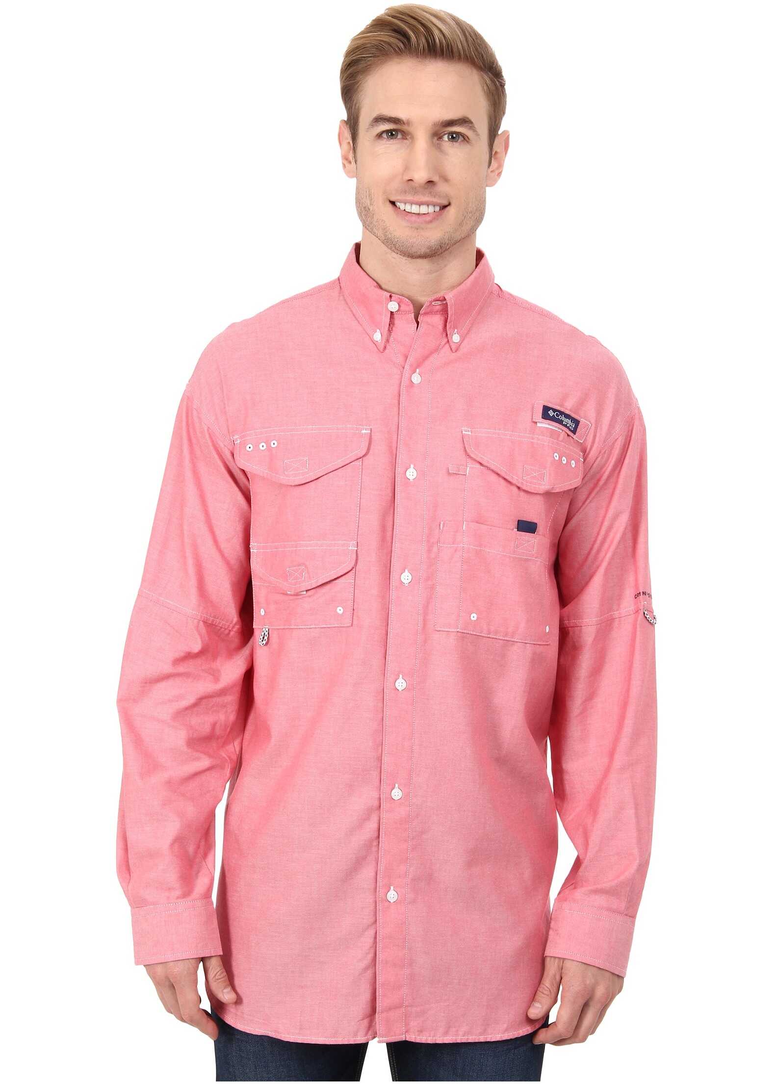 Camasa Columbia Super Bonehead Classic™ Long Sleeve Shirt Sunset Red Oxford