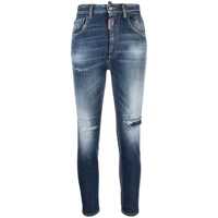 Blugi DSQUARED2 Jeans "High Waist Cropped Twiggy" Femei