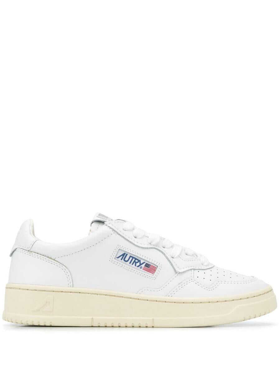 AUTRY AUTRY MEDALIST LOW WOM - LEAT/LEAT SHOES LL15 WHT/WHT