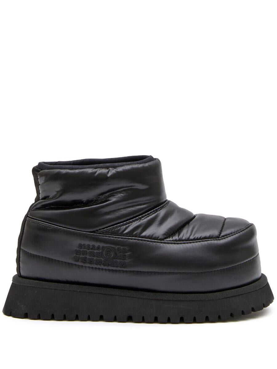 MM6 Maison Margiela MM6 MAISON MARGIELA Padded ankle boots Black