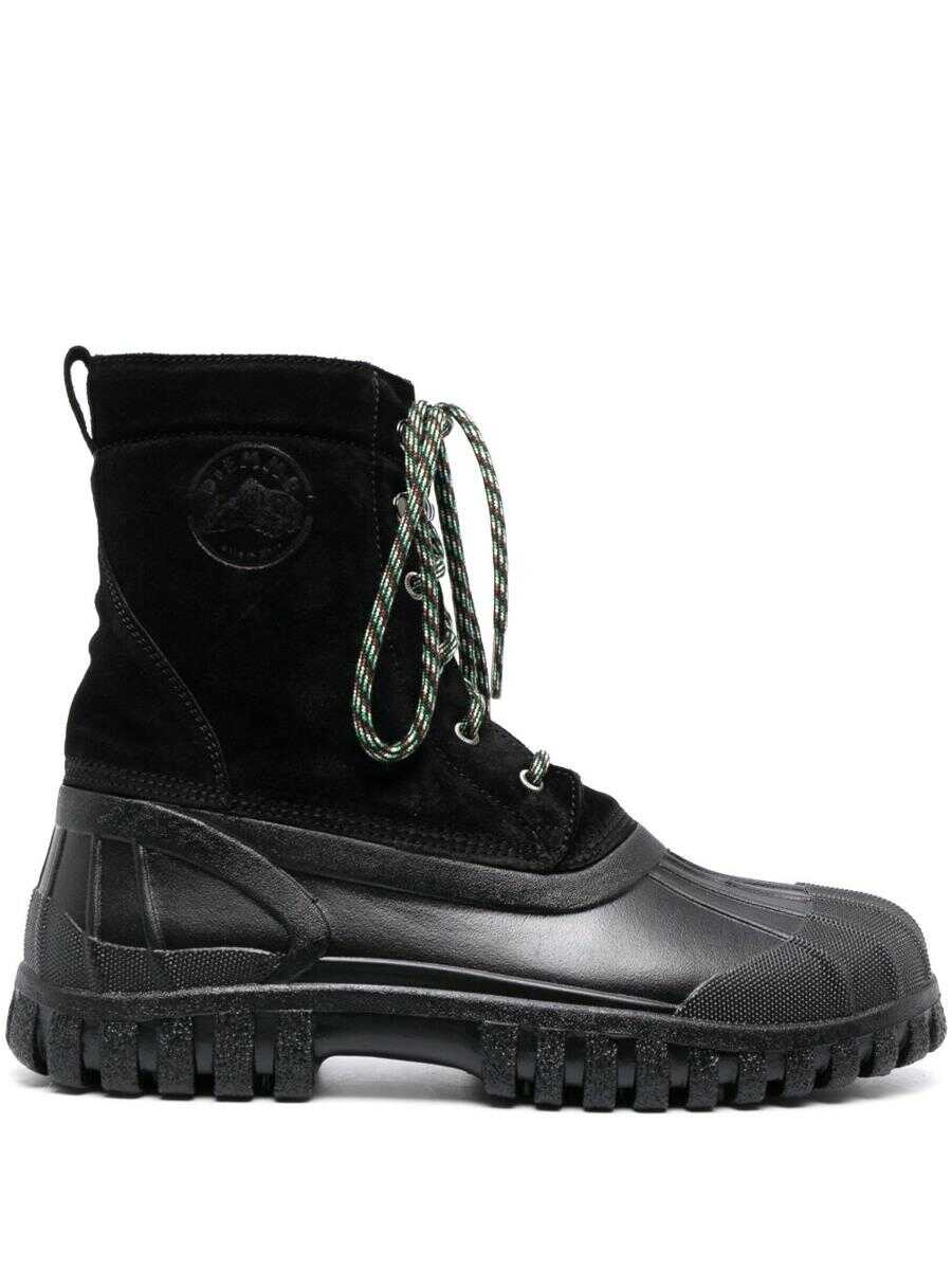 Diemme DIEMME Anatra leather lace-up boots Black