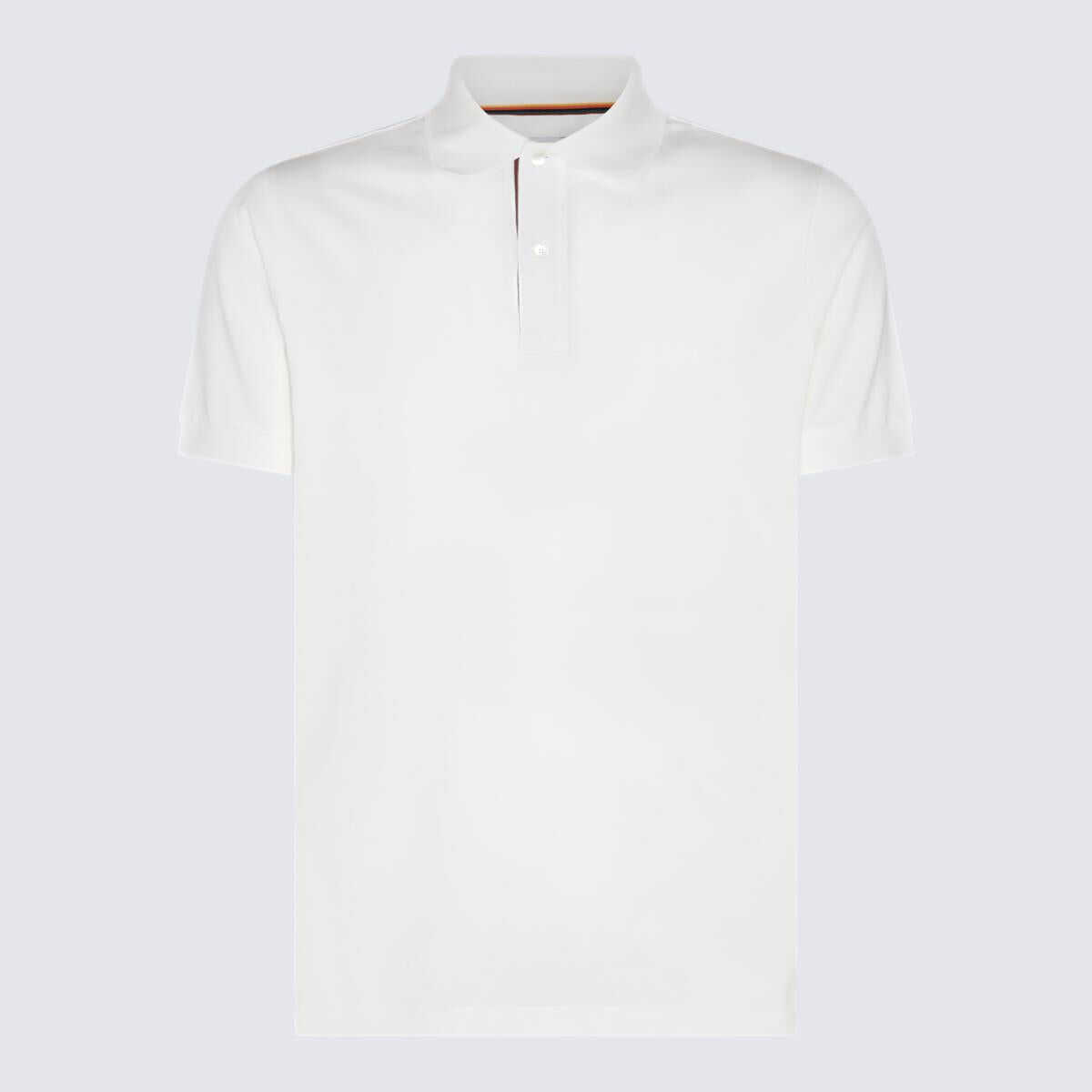 Paul Smith PAUL SMITH WHITE COTTON POLO SHIRT WHITE