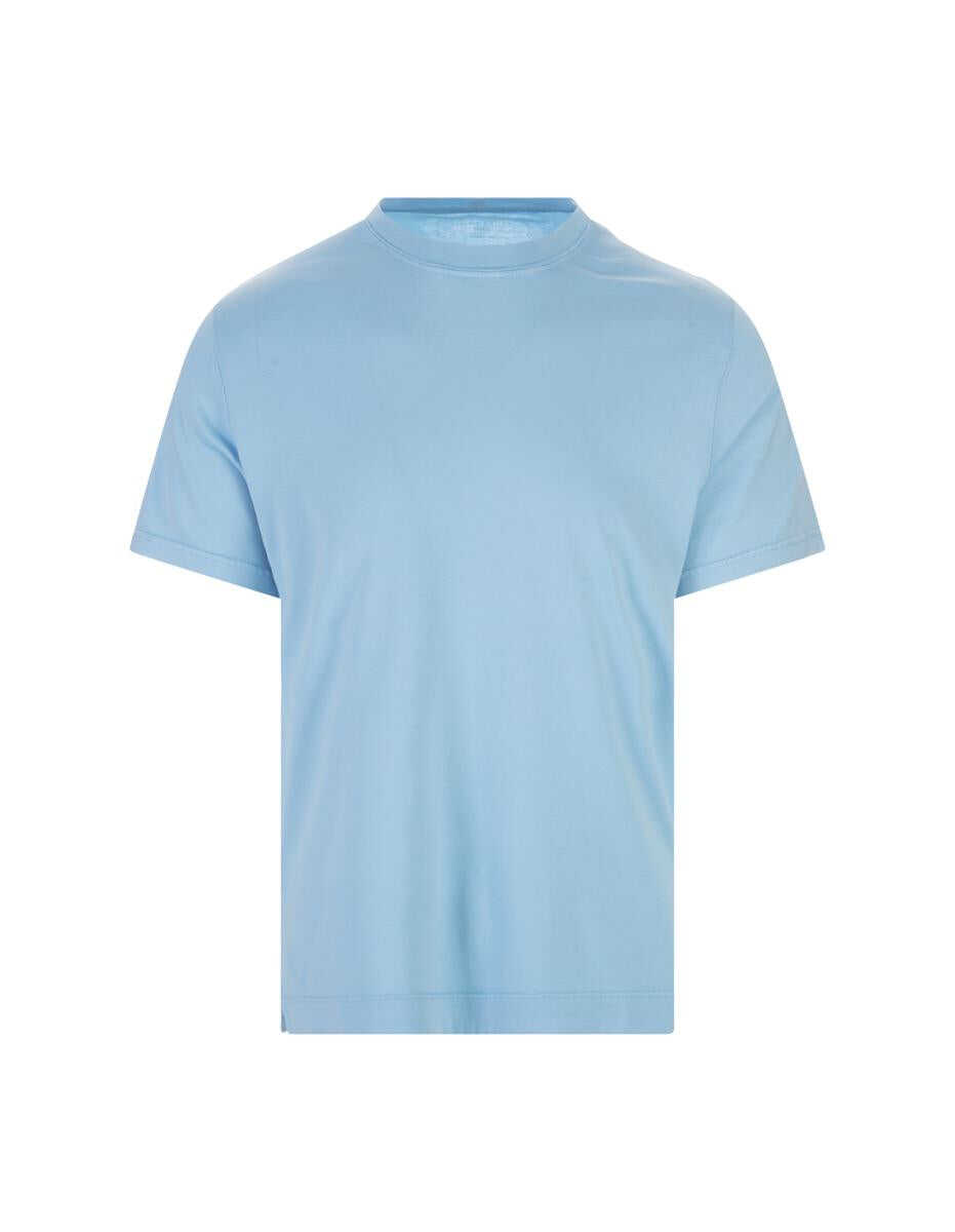 Fedeli FEDELI Basic T-Shirt In Sky Organic Cotton BLUE