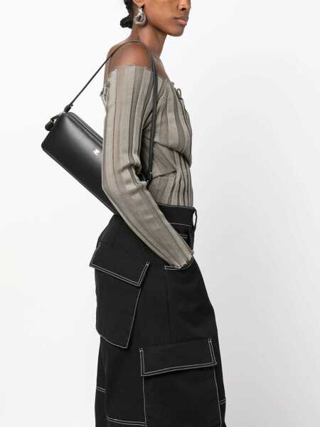 Genti de mana COURRGES Courrges Cloud Reflex Leather Uette Bags Black Femei (BM 10976866) 2