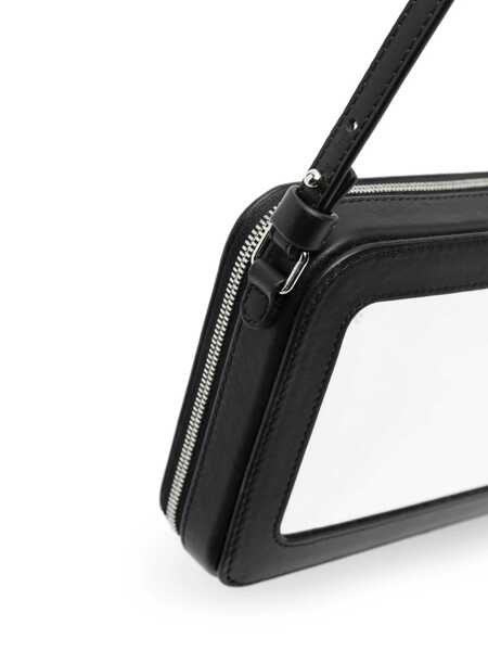 Genti de mana COURRGES Courrges Cloud Reflex Leather Uette Bags Black Femei (BM 10976866) 4