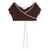 Palm Angels Palm Angels Cap-Sleeves Bikini Top BROWN