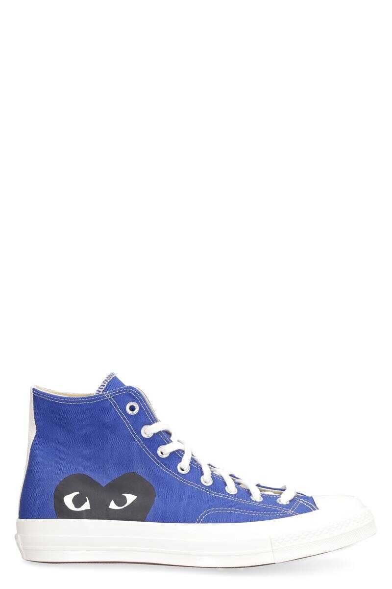 Comme des Garçons COMME DES GARÇONS PLAY CHUCK 70 HIGH-TOP SNEAKERS BLUE