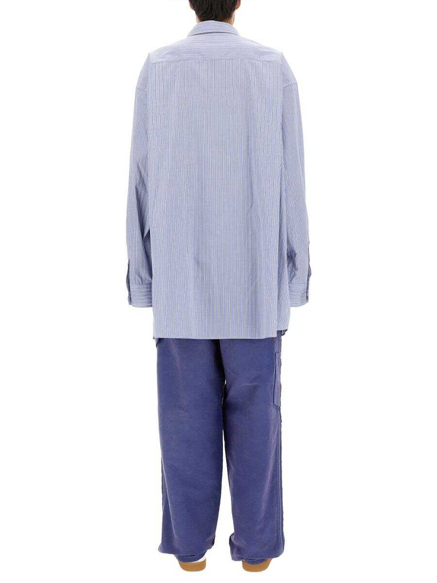 Maison Margiela MAISON MARGIELA OXFORD SHIRT BLUE