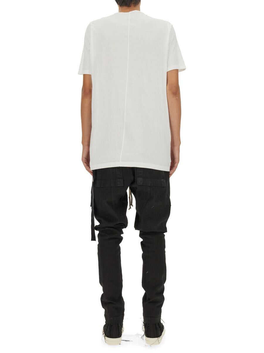 Rick Owens RICK OWENS DRKSHDW T-SHIRT WITH LOGO WHITE