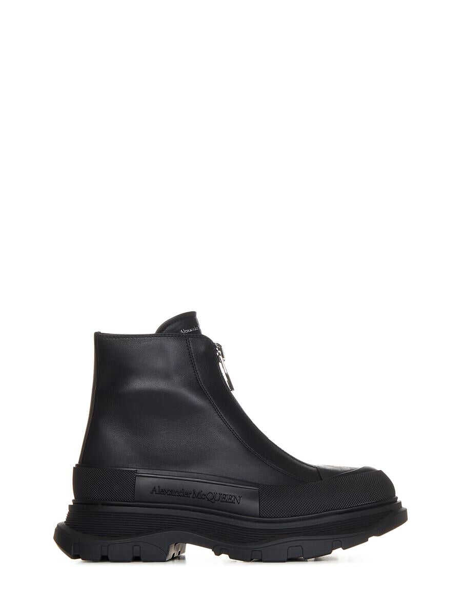 Alexander McQueen Alexander McQueen Zip Tread Slick Boots BLACK
