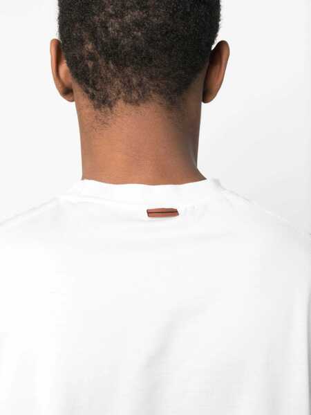 Tricouri ZEGNA Zegna Cotton Blend T-Shirt Beige Barbati (BM 10996144) 5
