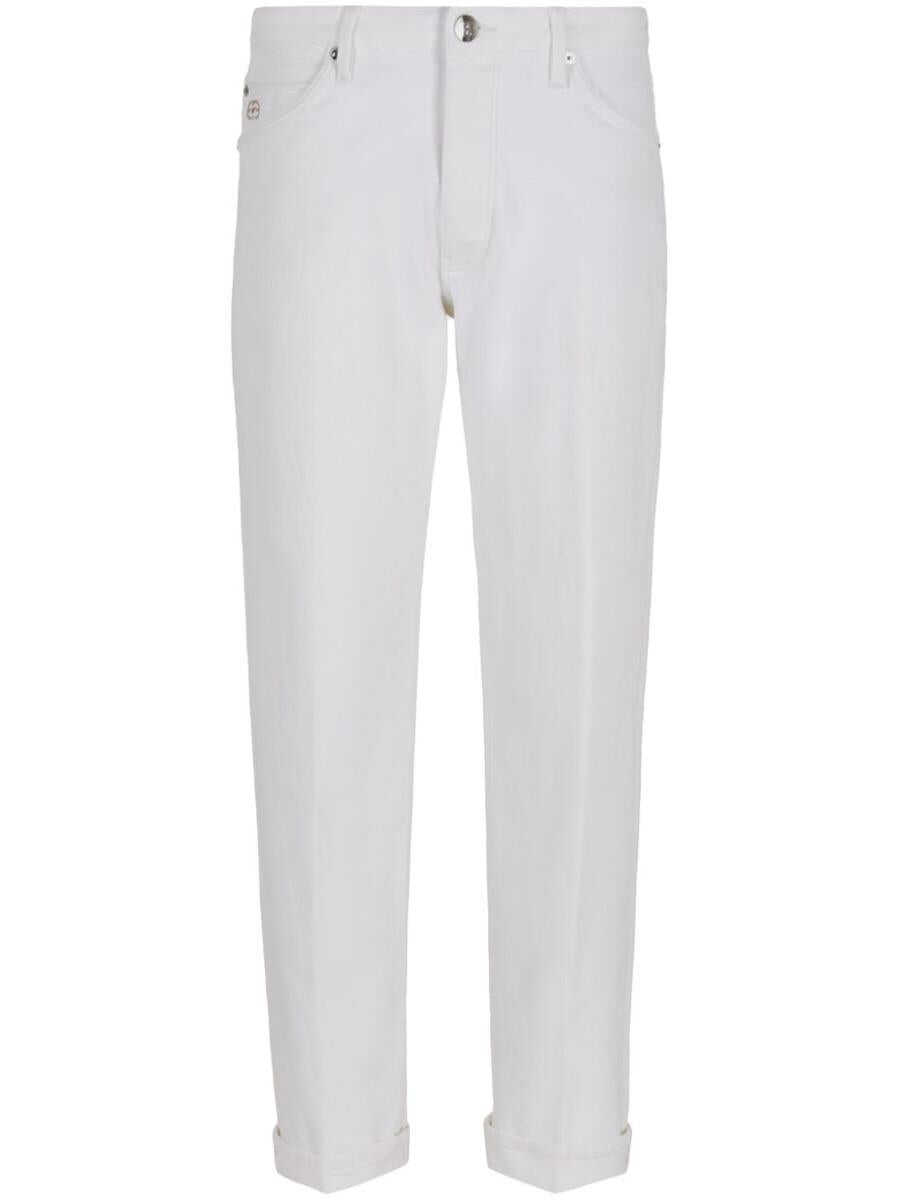 EA7 EA7 EMPORIO ARMANI Denim cotton jeans White