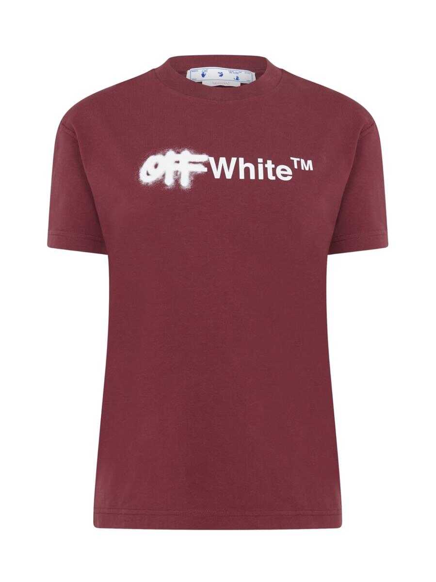 Off-White OFF-WHITE Spray Logo T-Shirt Red