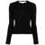 COURRÈGES Courrèges Elastic Wrist Rib Knit Sweater Clothing Black