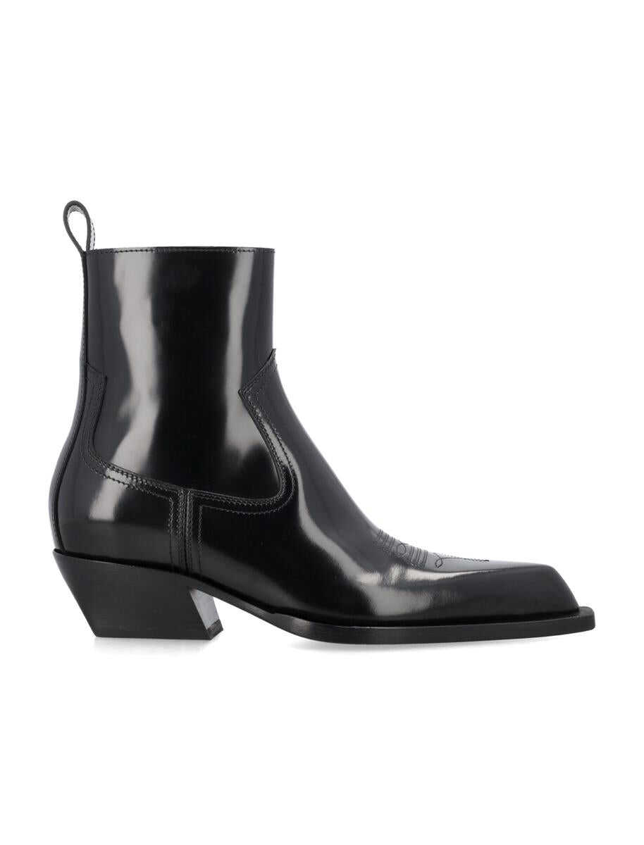 Off-White OFF-WHITE Western blade ankle boots BLACK