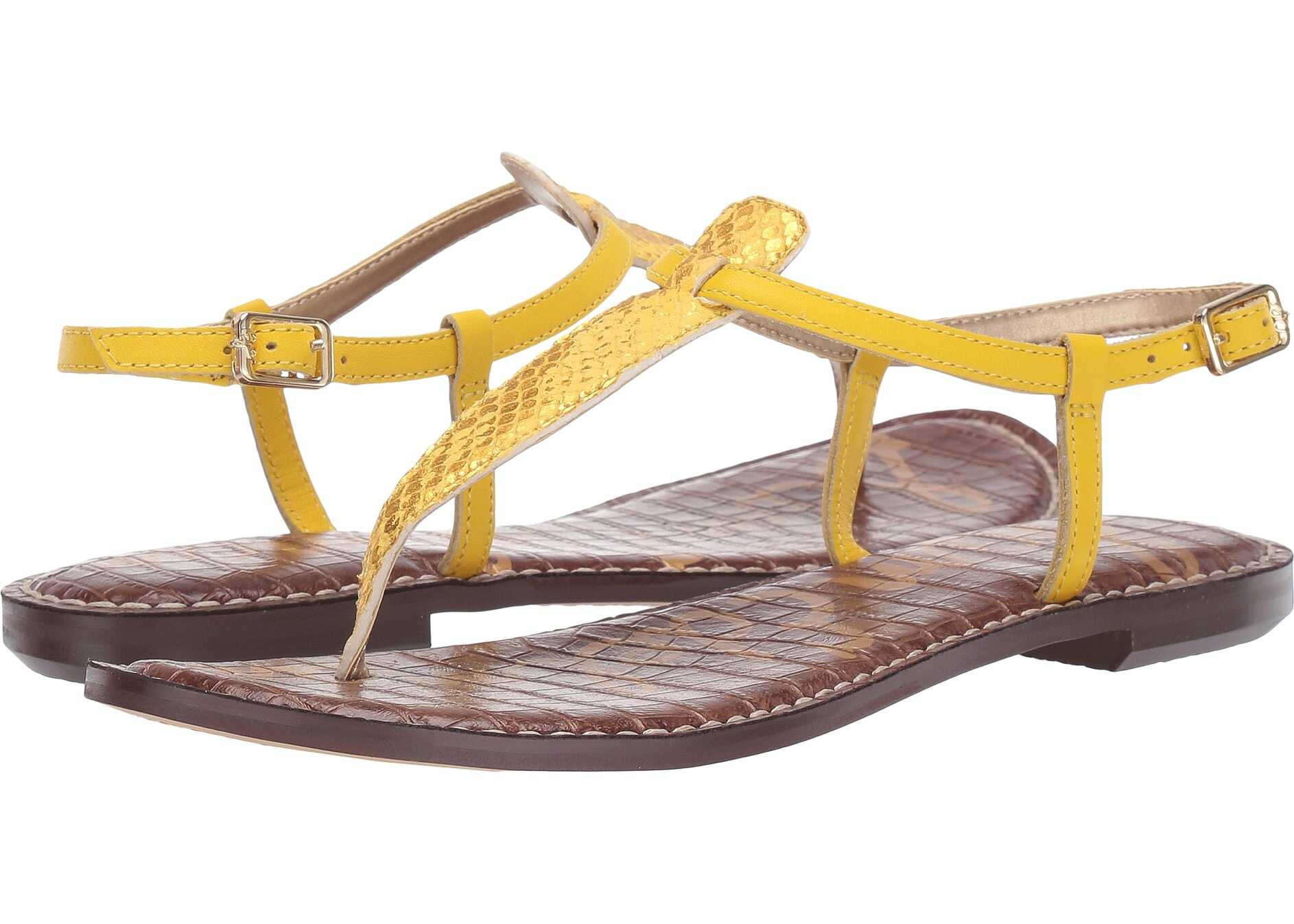 Sam Edelman Gigi Lemon Zest Metallic Leather/Nubuck/Vaquero Saddle Leather