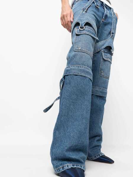 Blugi evazati Off-White Cargo Jeans BLUE Femei (BM 11021644) 5