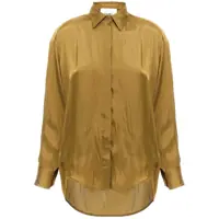 Camasi Nude Satin Shirt Femei