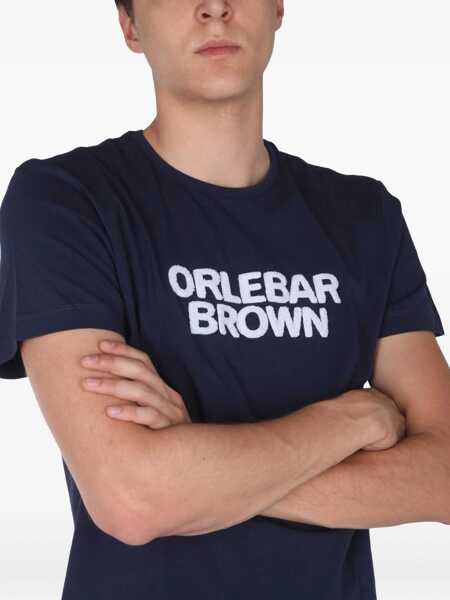 Tricouri ORLEBAR BROWN Sammy Ob Towelling T-Shirt BLUE Barbati (BM 11060557) 4