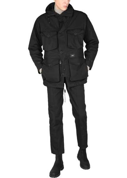 Pantaloni casual ARKAIR Pants With Logo Button BLACK Barbati (BM 11060635) 2