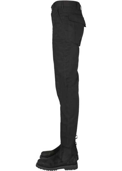 Pantaloni casual ARKAIR Pants With Logo Button BLACK Barbati (BM 11060635) 3