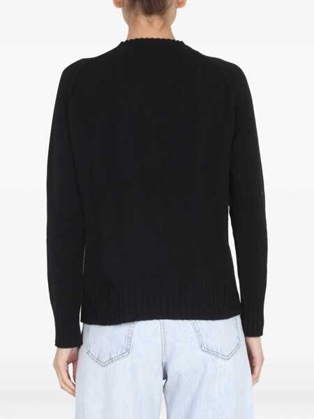 Pulovere casual STEFANO MORTARI Wool Jersey. BLACK Femei (BM 11060884) 3