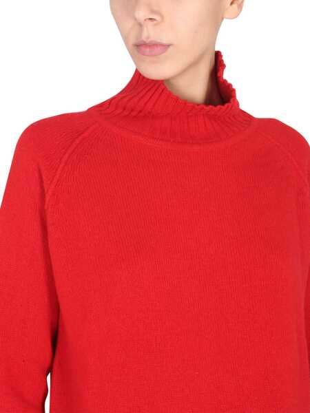 Pulovere casual STEFANO MORTARI Turtleneck Shirt RED Femei (BM 11060890) 4