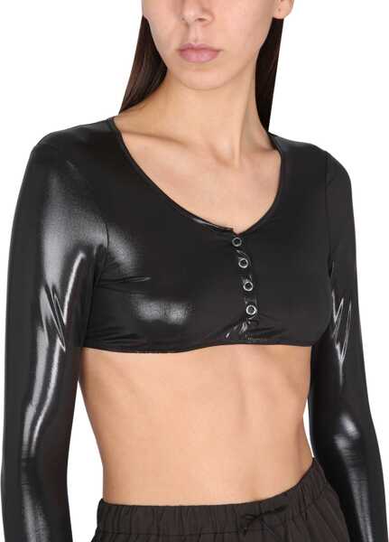 Tricouri NOT AFTER TEN Cropped T-Shirt BLACK Femei (BM 11061067) 4