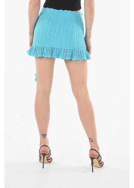 Fuste scurte MATIM Knitted Mini Skirt Light Blue Femei (BM 11062990) 2