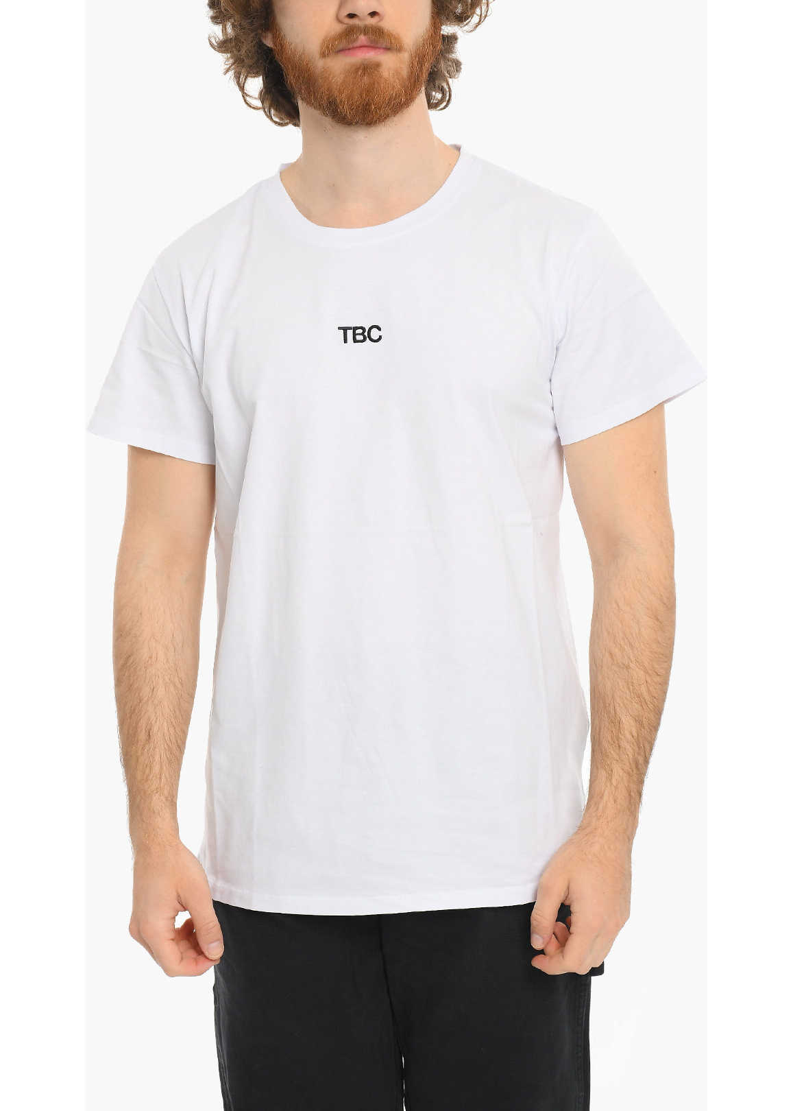 14 BROS Crew-Neck T-Shirt With Maxi Back Print White