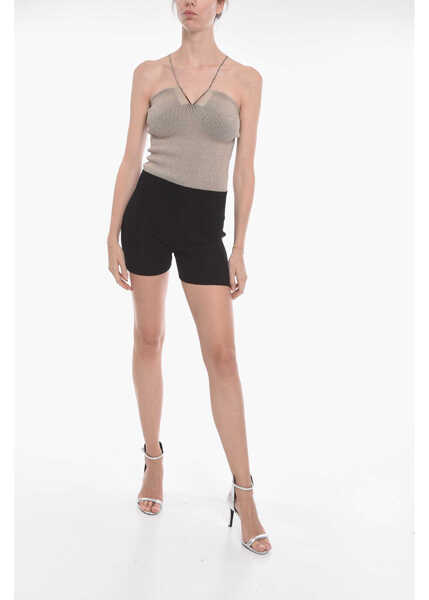 Pantaloni scurti AERON Ribbed Bisou Bike Shorts Black Femei (BM 11063383) 4