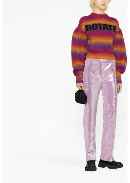 Pulovere ROTATE Birger Christensen Crewneck Sweater With Logo MULTICOLOUR Femei (BM 11063872) 3