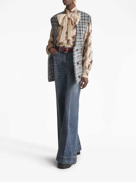 Blugi skinny ETRO Jeans With Embroidered Pegasus BLUE Femei (BM 11063953) 2
