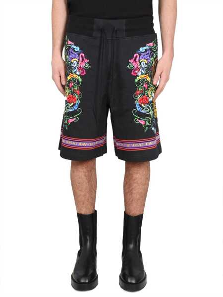 Pantaloni scurti Versace Jeans Couture Bermuda Shorts With Print BLACK Barbati (BM 11076521) 2