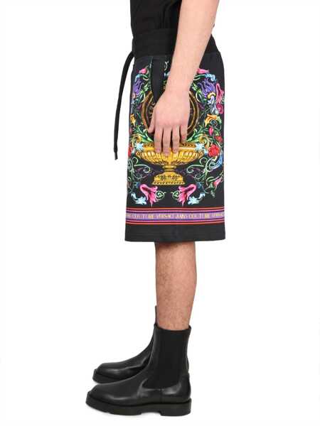 Pantaloni scurti Versace Jeans Couture Bermuda Shorts With Print BLACK Barbati (BM 11076521) 3