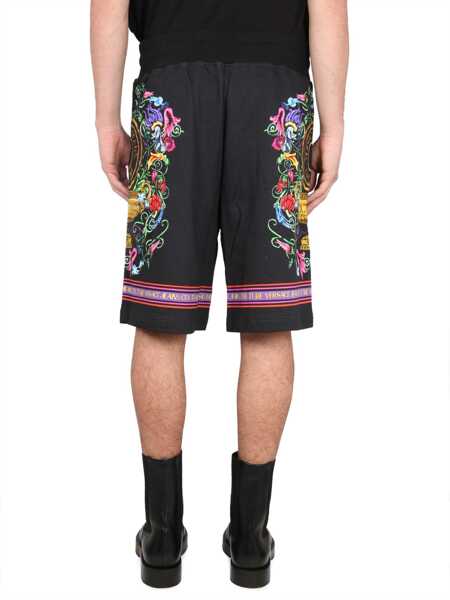 Pantaloni scurti Versace Jeans Couture Bermuda Shorts With Print BLACK Barbati (BM 11076521) 4