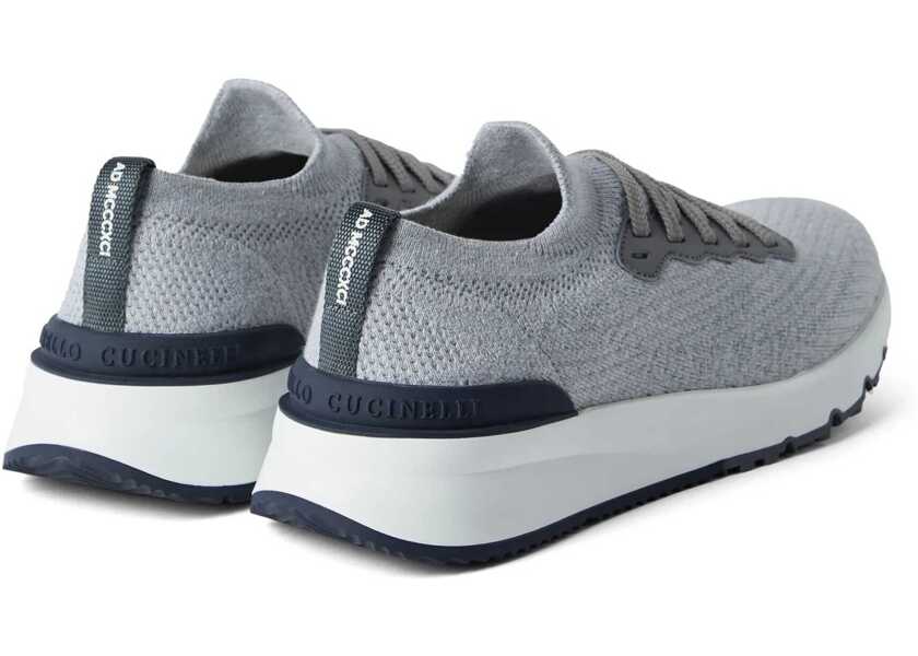 Sneakers Brunello Cucinelli Cotton Sneakers SILVERFUMO Barbati (BM 11077789) 3