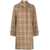 Burberry Burberry Check Motif Raincoat Beige