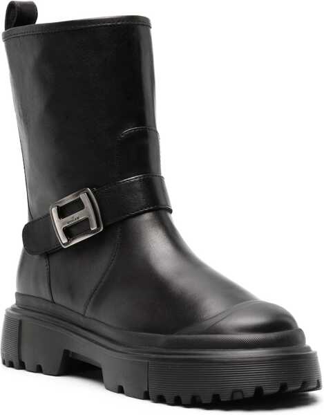 Incaltaminte Hogan H619 Biker Boots BLACK Femei (BM 11094265) 2