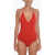 Bottega Veneta Cashmere Blend Cosy Bare-Back Bodysuit Red