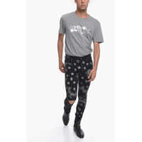 Blugi slim fit pentru Barbati - Blugi slim fit AMIRI Skinny Jeans With Flocked Bandana Motif 14Cm Black Barbati (BM 11094691) - B-mall.ro