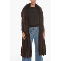 Esarfe Fringed Shearling Scarf Femei
