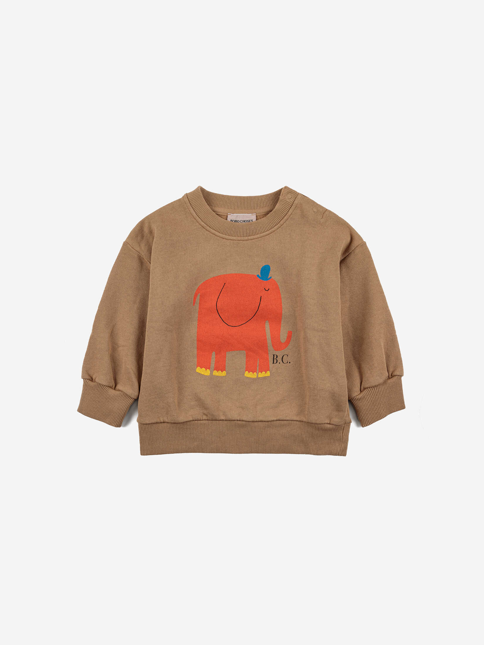Bobo Choses Baby The Elephant sweatshirt Brown