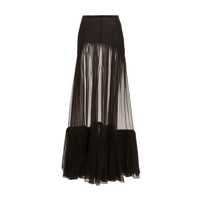 Fuste Saint Laurent Flounced Long Skirt Femei