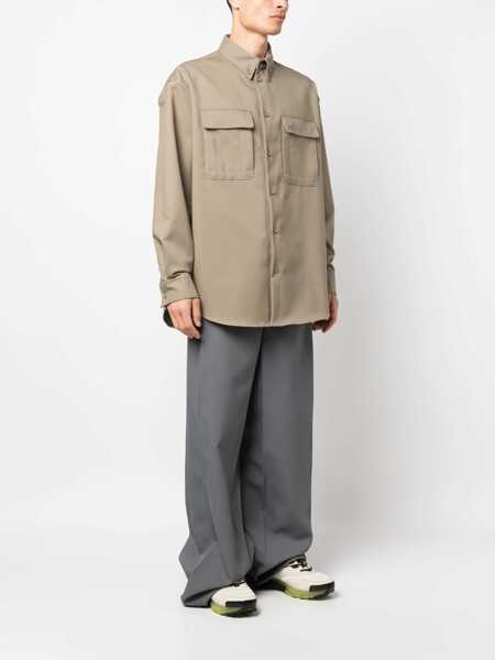 Camasi casual Off-White Oversize Fit Shirt BEIGE Barbati (BM 11103745) 3