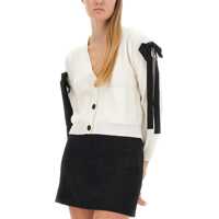 Pulovere Dama - Cardigane RED VALENTINO Wool Cardigan IVORY Femei (BM 11103847) - B-mall.ro